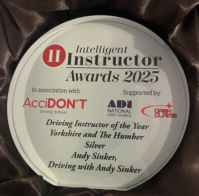 Intelligent Instructor Awards 2025 — Silver, Driving Instructor of the Year Yorkshire and The Humber — Andy Sinker