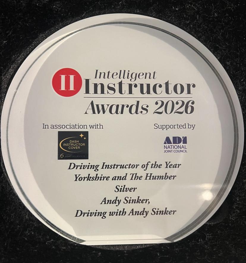 Intelligent Instructor Awards 2026 — Silver, Driving Instructor of the Year Yorkshire and The Humber — Andy Sinker