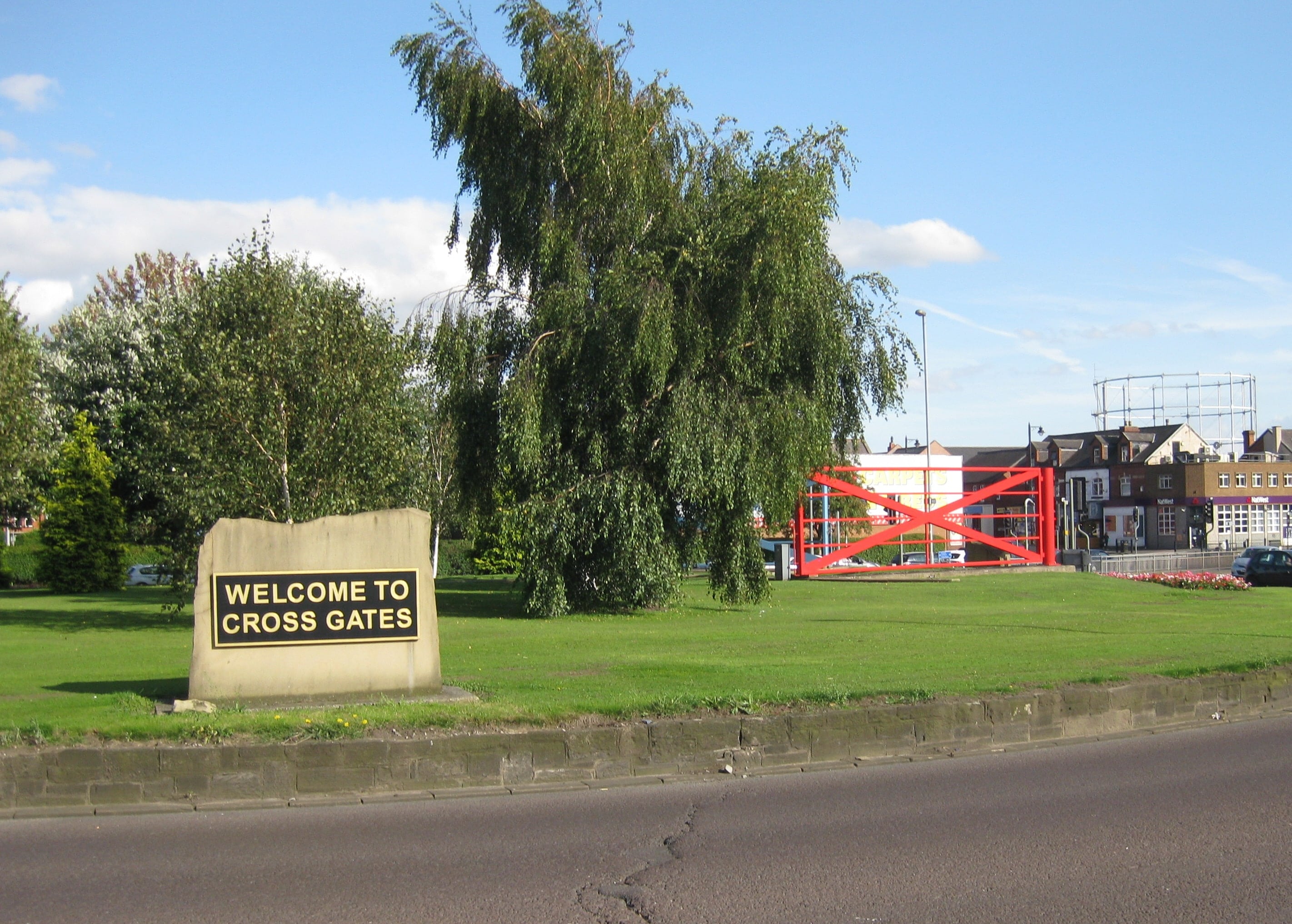 Crossgates roundabout in Leeds